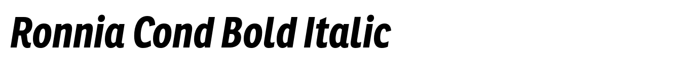 Ronnia Cond Bold Italic